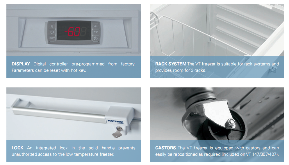 Tủ lạnh sâu -60 độ C - Vestfrost Đan Mạch